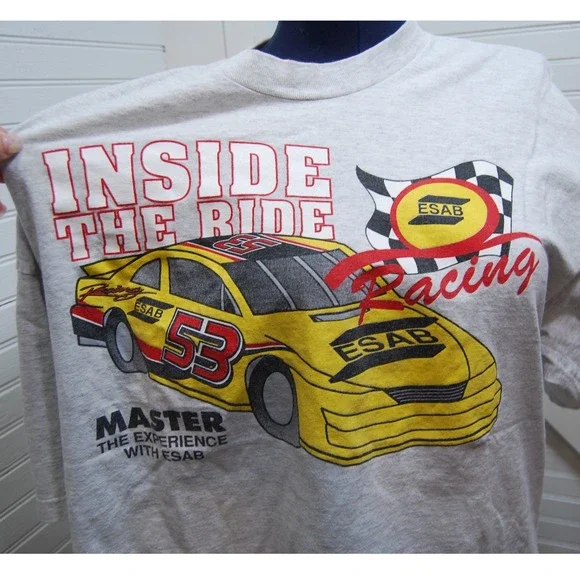 Vintage Richard Petty Racing t-shirt Men's‎ XL "Inside the Ride ESAB Racing" 90s - Picture 2 of 9